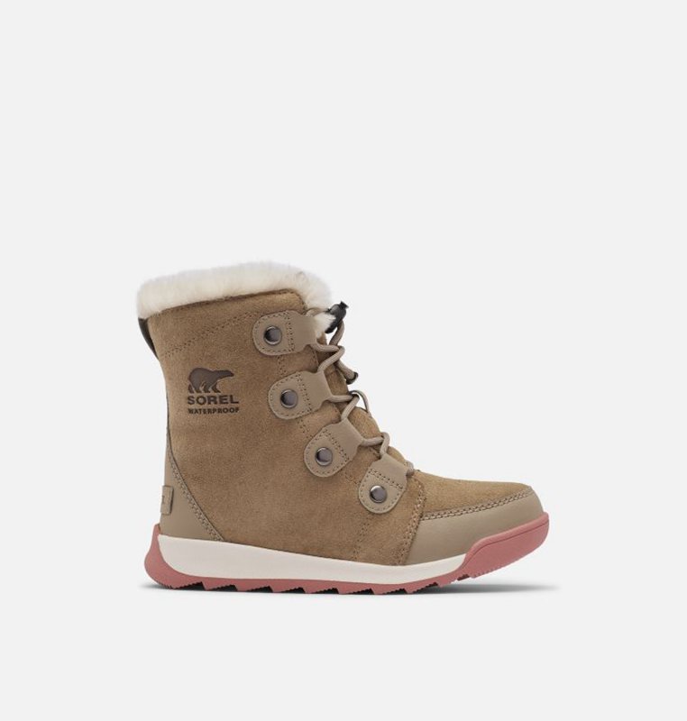 Kids Snow Boots Khaki - Sorel Youth Whitney™ II Suede - 950-GIYVWX